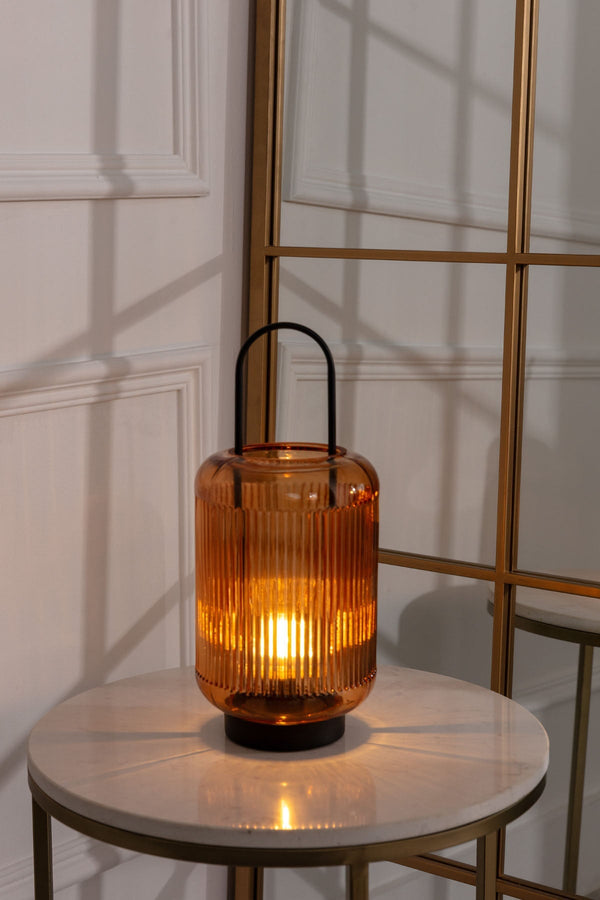 Carraig Donn Led Amber Glass Lamp