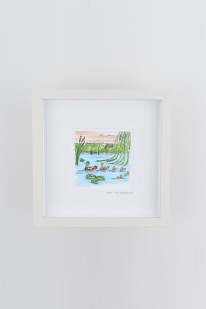 Carraig Donn Lets Get Quacking Small Framed Art Print