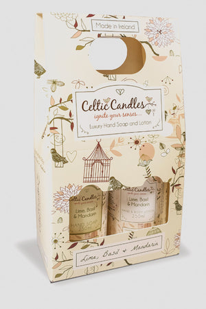 Carraig Donn Lime, Basil & Mandarin Luxury Hand Soap & Lotion Set