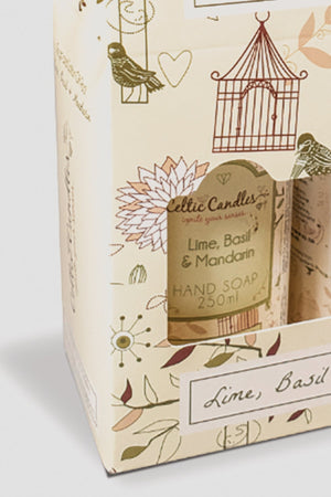 Carraig Donn Lime, Basil & Mandarin Luxury Hand Soap & Lotion Set