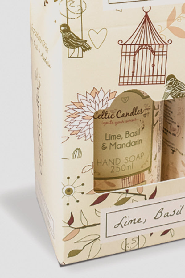 Carraig Donn Lime, Basil & Mandarin Luxury Hand Soap & Lotion Set
