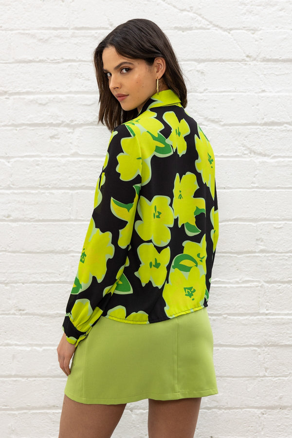 Carraig Donn Lime Green Mini Skirt