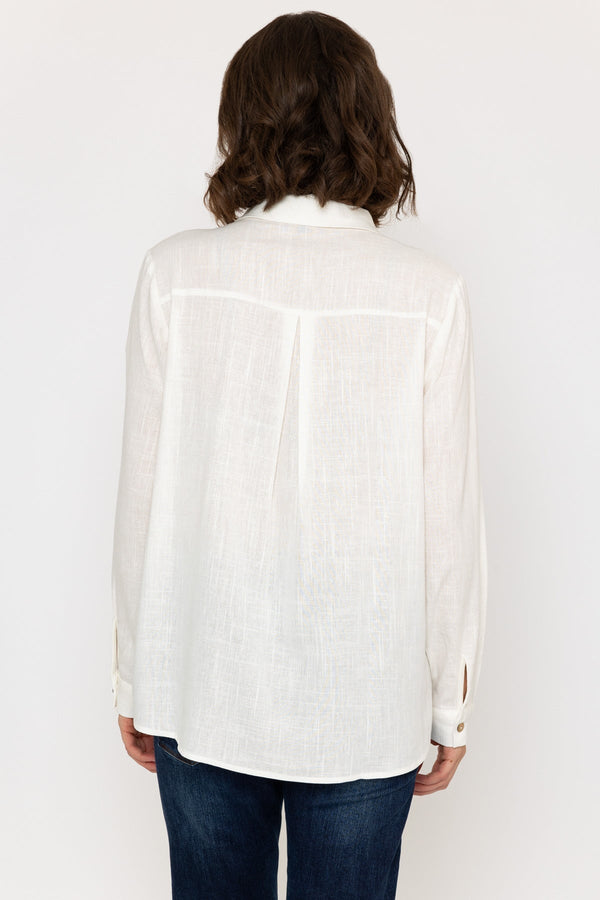 Carraig Donn Linen Like Shirt in Ivory