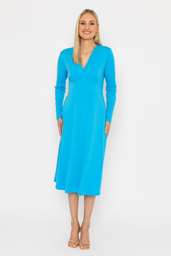 Carraig Donn Lisa Blue Midi Dress