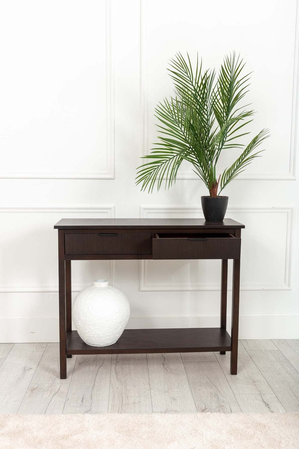 Carraig Donn Lisbon Dark Wood Console Table