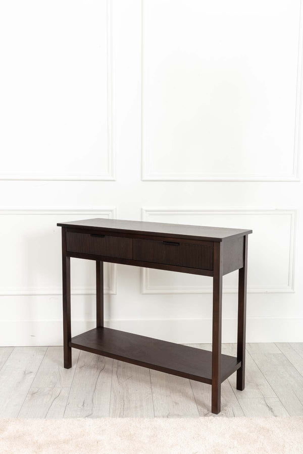 Carraig Donn Lisbon Dark Wood Console Table