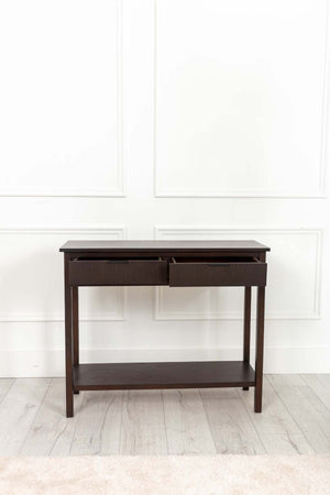 Carraig Donn Lisbon Dark Wood Console Table