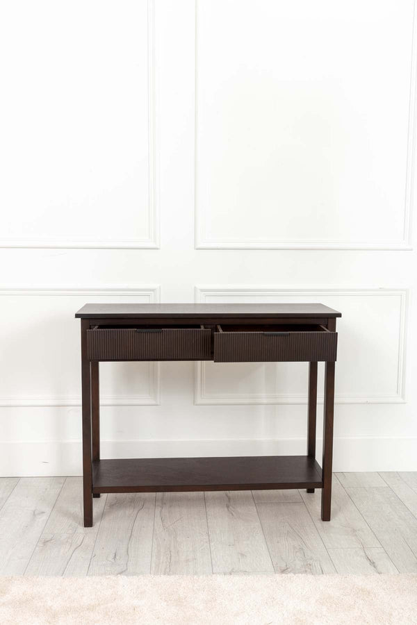 Carraig Donn Lisbon Dark Wood Console Table