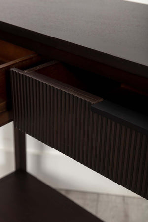Carraig Donn Lisbon Dark Wood Console Table