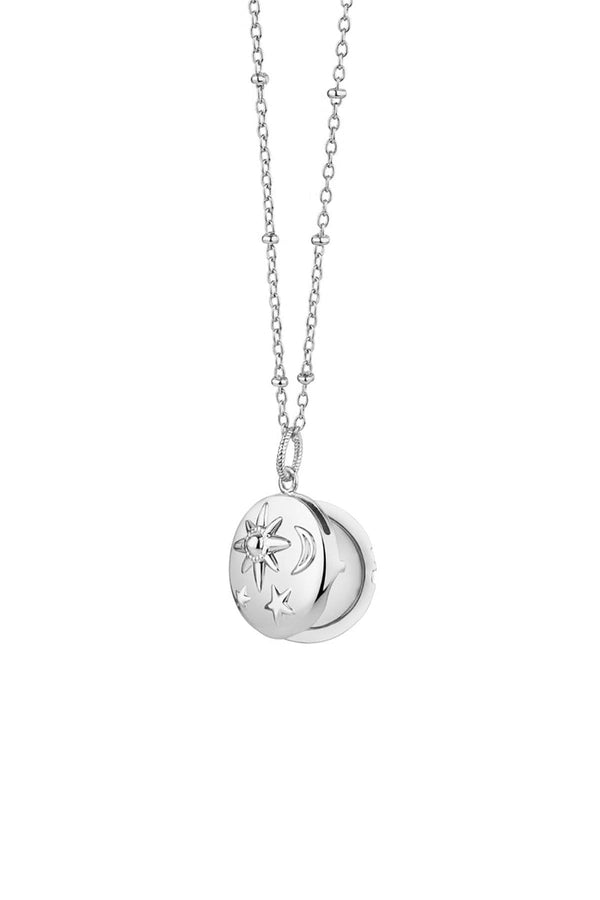 Carraig Donn Locket with Sun, Moon & Stars