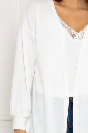Carraig Donn Long Cardgian in White
