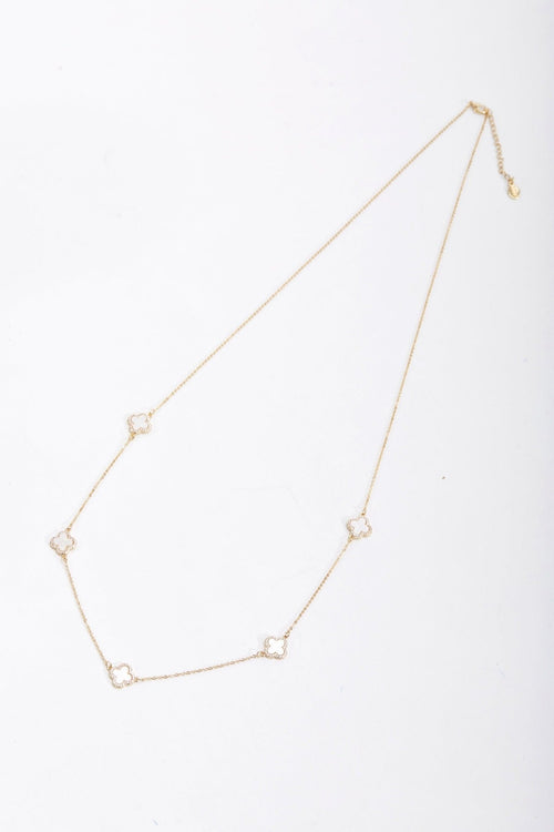 Long Chain Gold Tone Finish Necklace