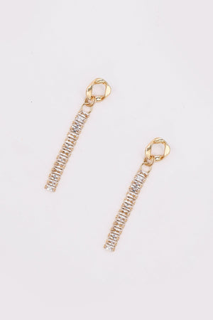 Carraig Donn Long Earrings in Gold