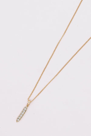 Carraig Donn Long Pendant in Gold