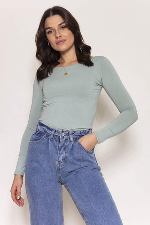 Carraig Donn Long Sleeve Top in Mint