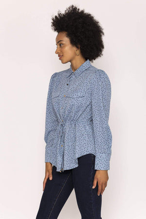 Carraig Donn Longline Shirt in Blue