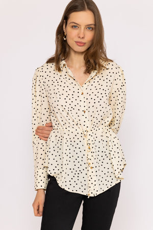 Carraig Donn Longline Tie Shirt in Mono