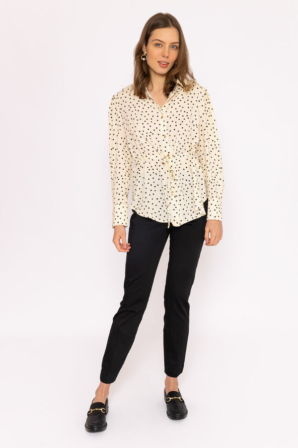 Carraig Donn Longline Tie Shirt in Mono