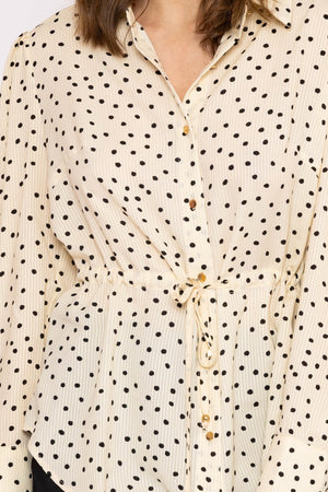 Carraig Donn Longline Tie Shirt in Mono