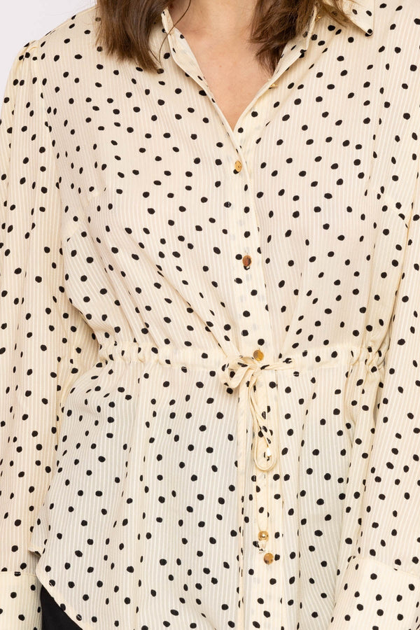 Carraig Donn Longline Tie Shirt in Mono