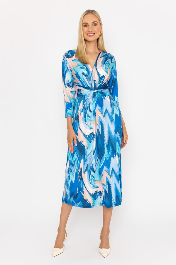Carraig Donn Louisa Midi Dress in Blue