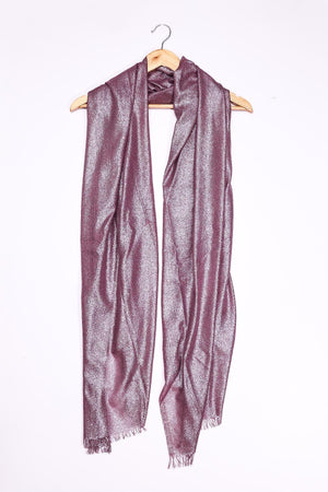 Carraig Donn Lurex Evening Scarf in Wine