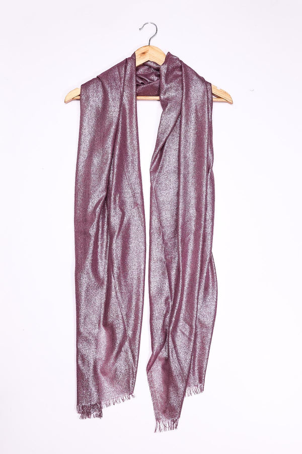 Carraig Donn Lurex Evening Scarf in Wine