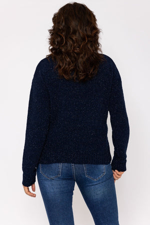 Carraig Donn Lurex Knit in Navy