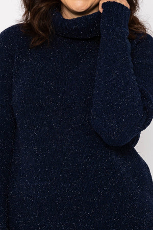Carraig Donn Lurex Knit in Navy
