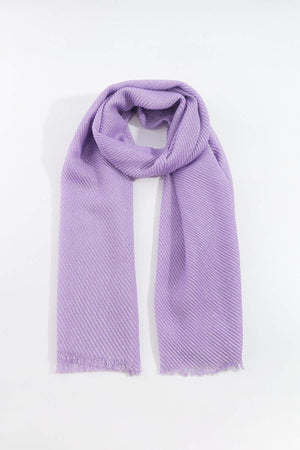 Carraig Donn Lurex Pleated Occasion Scarf in Lilac