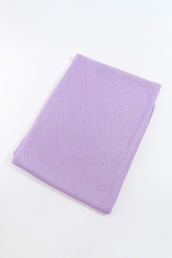 Carraig Donn Lurex Pleated Occasion Scarf in Lilac
