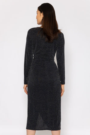 Carraig Donn Lurex Taylor Dress in Black