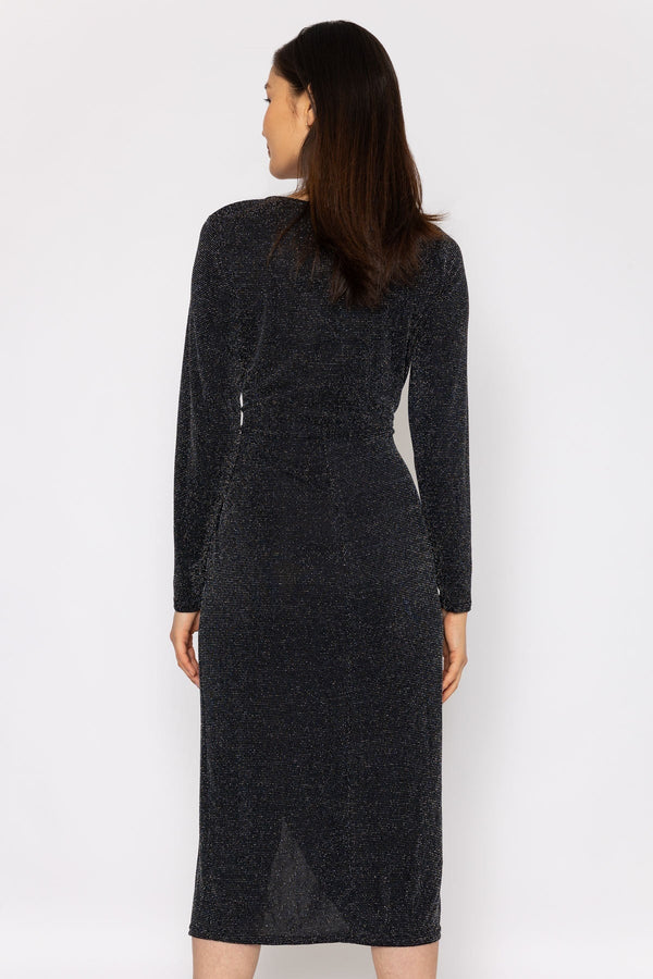 Carraig Donn Lurex Taylor Dress in Black