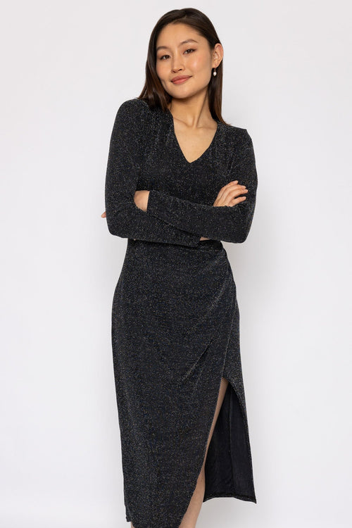 Lurex Taylor Dress in Black
