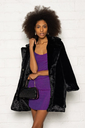 Carraig Donn Maddy Mini Dress in Purple