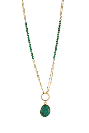 Carraig Donn Malachite Long Necklace