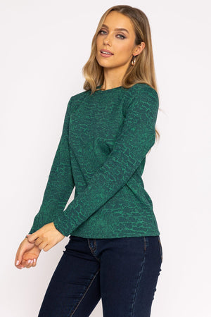 Carraig Donn Marble Crew Neck in Green