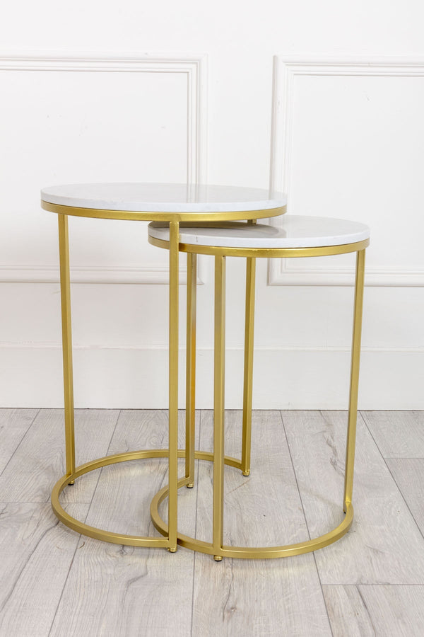 Carraig Donn Marble Nesting Tables
