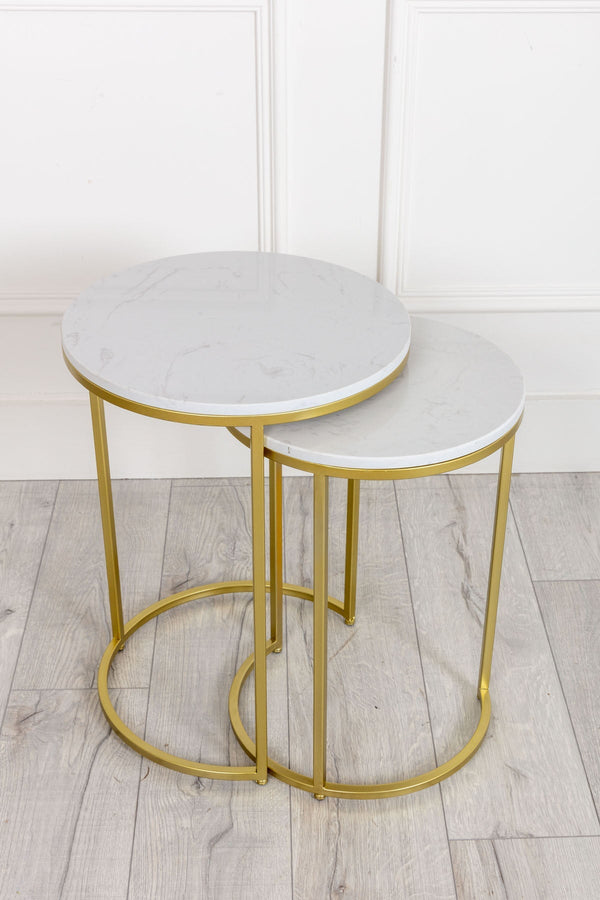 Carraig Donn Marble Nesting Tables