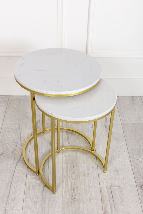 Carraig Donn Marble Nesting Tables