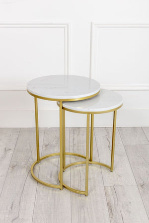 Carraig Donn Marble Nesting Tables