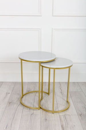 Carraig Donn Marble Nesting Tables