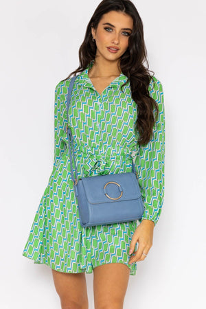 Carraig Donn Maria Mini Dress in Green Print