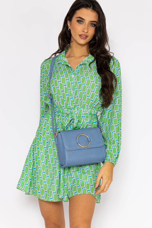 Carraig Donn Maria Mini Dress in Green Print