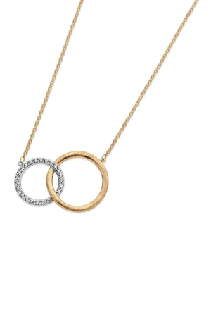 Carraig Donn Matt & Pave Circles Pendant