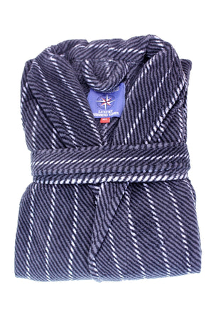 Carraig Donn Mens Luxury Dressing Gown in Charcoal