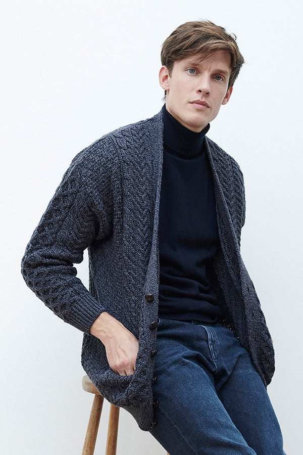 Carraig Donn Mens V Neck Cardigan