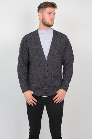 Carraig Donn Mens V Neck Cardigan