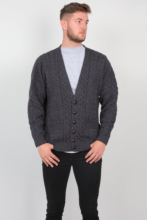 Carraig Donn Mens V Neck Cardigan