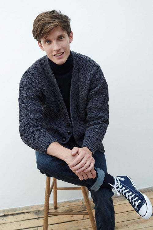 Carraig Donn Mens V Neck Cardigan